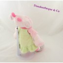 Cow Doudou NICOTOY green bandana dress pink 35 cm