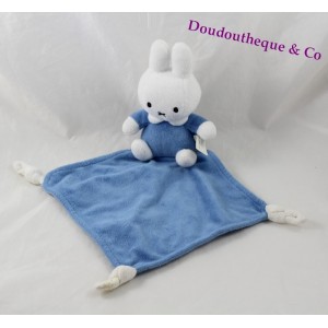 Doudou flachen Blue Diamond Miffy TIAMO Kaninchen weiß 38 cm