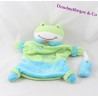 Doudou puppet BABY NAT' frog Zoe love swimming blue-green 23 cm