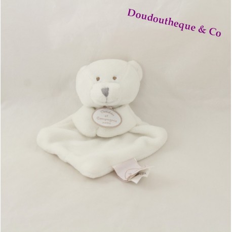 Mini osos doudou DOUDOU y compañía blanco Vertbaudet 15 cm