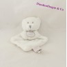 Mini bears doudou DOUDOU and company white Vertbaudet 15 cm