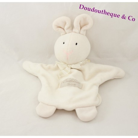 Doudou Marionette Bunny BLANKIE und Firma Calidoux Natur weiß