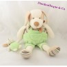 Doudou Copain chien DOUDOU ET COMPAGNIE vert avec bébé 30 cm
