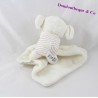 Doudou elephant MARKS & SPENCER beige stripes 16 cm handkerchief