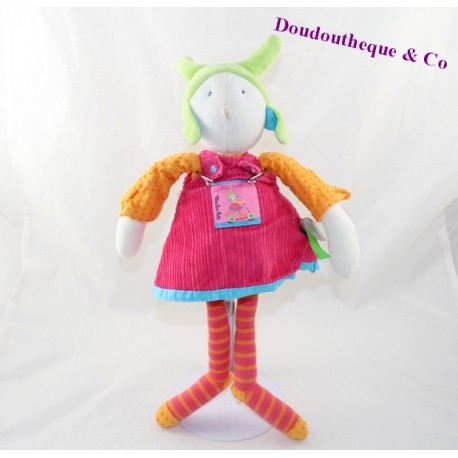 Plüsch Puppe MOULIN ROTY Colette und Pinpin Kleid Rosa 35 cm Plüsch Puppe MOULIN ROTY Colette und Pinpin Kleid Rosa 35 cm