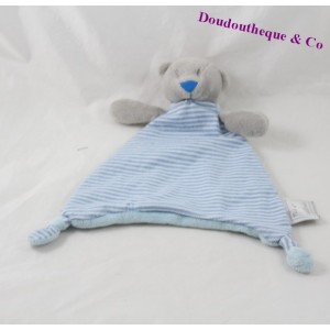 Tragen Sie flache Doudou meine Kieselsteine Stockomani blau-graue Dreieck 26 cm