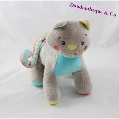 Plüsch Katze Candy CANE grau Fischen 22 cm Plüsch Katze Candy CANE grau Fischen 22 cm