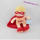 Binky muchacho bebé NAT' cabo de naranja superhéroe máscara roja 18 cm