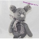 Plush mouse I2C gray pink patched