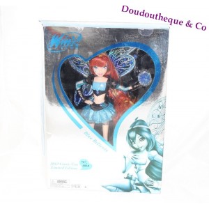 Muñeca de edición limitada de colección comic-con de plata de Bloom Winx Club Believix azul