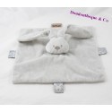 Doudou flachen Kaninchen NATTOU Lapidou graue Quadrat 27 cm