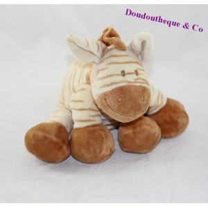 NOUKIE'S Zimbo peluche zebrato e bandana arancione 26 cm
