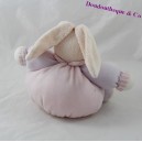 Doudou ball rabbit KALOO Lilirose Pocket Flower Pink 18 cm