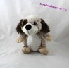Doudou chien DOUDI marron blanc 21 cm