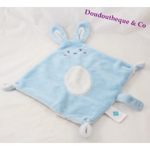 Flat copertina Rabbit Tex baby rotondo blu ovale bianco rombo 43 cm