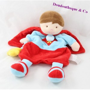 Junge Puppe Kuscheltier, KUSCHELTIER UND FIRMA Super Hero Rot Blau 31 cm