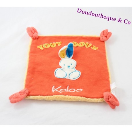 "Doudou rabbit flat, KALOO collection Sweet Life orange ' sweet Kaloo"