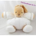 Plüsch Doudou Kaninchen bestickt weiß KALOO Kollektion Kerze 30 cm