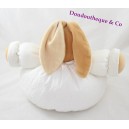 Coniglio di peluche doudou ricamato bianco KALOO collezione candela 30 cm