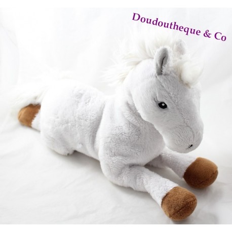 Cavallo di peluche GIPSY bella sara bianco marrone 40 cm