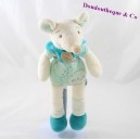 Doudou mouse Doudou and company Missie green 26 cm