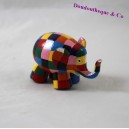 Elefantenfigur Elmer PLASTOY Multicolor Patchwork 2001 7 cm