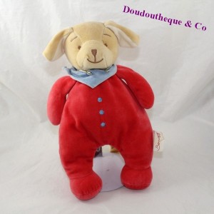 Hund Doudou BENGY pyjama rot bandana blau 28 cm