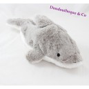 Dolphin plush MAX & SAX white grey Carrefour 39 cm