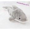 Peluche dauphin MAX & SAX gris blanc Carrefour 39 cm