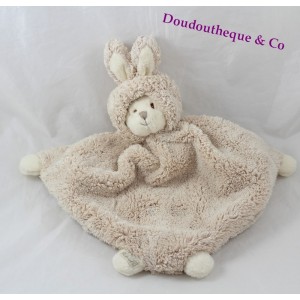 Flat Teddy bear BUKOWSKI beige disguised as rabbit 30 cm