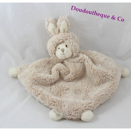 Flache Teddybär BUKOWSKI beige getarnt als Kaninchen 30 cm