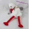 Doudou Puppet Dandy Stork KALOO Nopnop gris blanco 41 cm