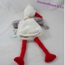 Doudou-Puppe Dandy Stork KALOO Nopnop weiß grau 41 cm