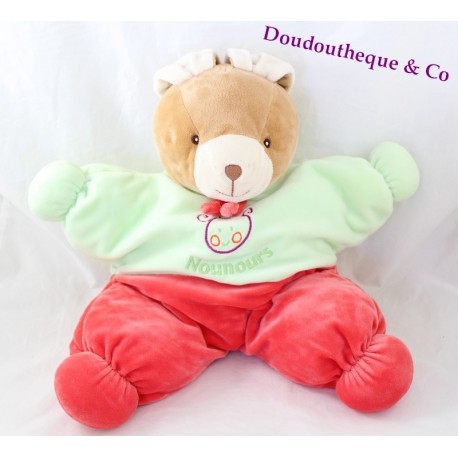Plüschkaninchen Pyjama Bereich Teddy tragen rot grün 40 cm Plüschkaninchen Pyjama Bereich Teddy tragen rot grün 40 cm