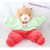 Lujoso rango de pijama de conejo Teddy Bear verde rojo 40 cm
