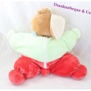 Lujoso rango de pijama de conejo Teddy Bear verde rojo 40 cm