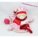 DouDou pupazzo orsacchiotto e azienda fragola rosa 25 cm
