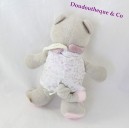 Musical Teddy Bear NOUKIE violeta vestido blanco 18 cm