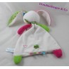 Flat mantita conejo lief! blanco rosa verde corazón azul 28 cm