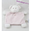 Flat Teddy Bear trigo grano rosa blanco lunares 25 cm