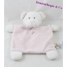 Flat Teddy bear wheat GRAIN pink white polka dots 25 cm