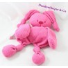 Semi-flat blankie rabbit nattou pink rag doll knots 30 cm