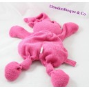 Halbflache Decken Kaninchen nattou rosa Lappen Puppe Knoten 30 cm