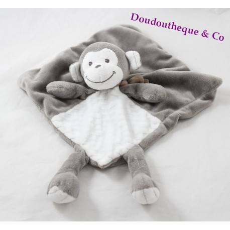 Flachblankiee-Affe NICOTOY weißer grauer Rhombus 34 cm Flachblankiee-Affe NICOTOY weißer grauer Rhombus 34 cm