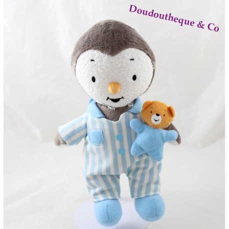 Plush T ' choupi JEMINI mit Doudou Luminou glänzt im Schwarzen 29 cm