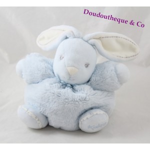 Cuddly toy P'tit bunny KALOO Pearl sky blue ball 18 cm