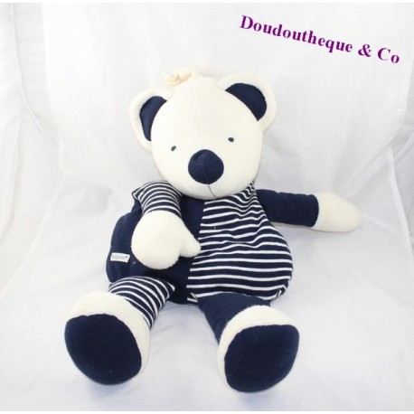 Teddy bear range pyjamas BABYSUN blue white stripes 53 cm