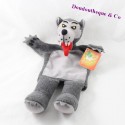 Doudou wolf puppet IN SYCOMORE gray 35 cm