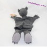 Doudou marionnette loup AU SYCOMORE gris 35 cm