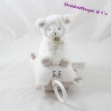 Musical peluche sheep DOUDOU AND COMPAGNY My little ... lamb white taupe DC2430 23 cm